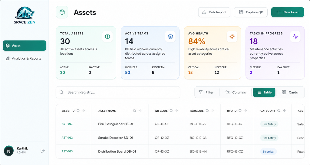 Asset Management Dashboard